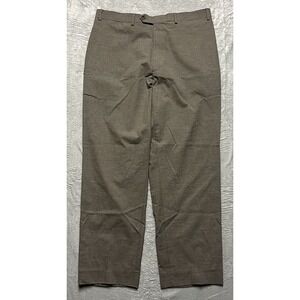 Ralph Ralph Lauren Dress Pants Mens 36x30* Gray Houndstooth Wool Blend Stretch